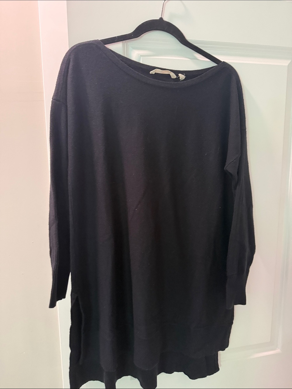Soft Surroundings - Black Long Sleeve Knit Tunic Sweater